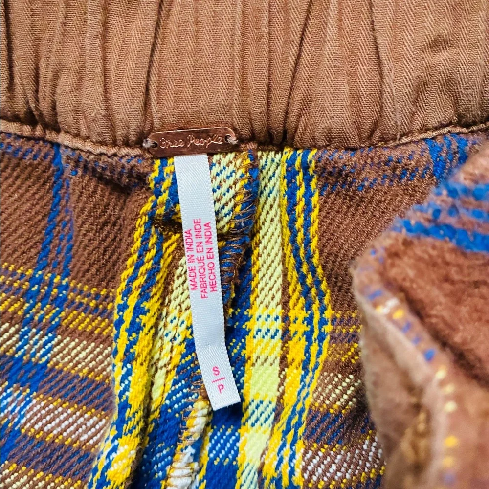 Free People Plaid Cotton Pants - Picture 7 of 14